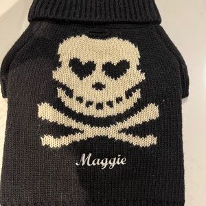 Brand new Mark&Graham doggie sweater embroidered with “Maggie”! Size SMALL